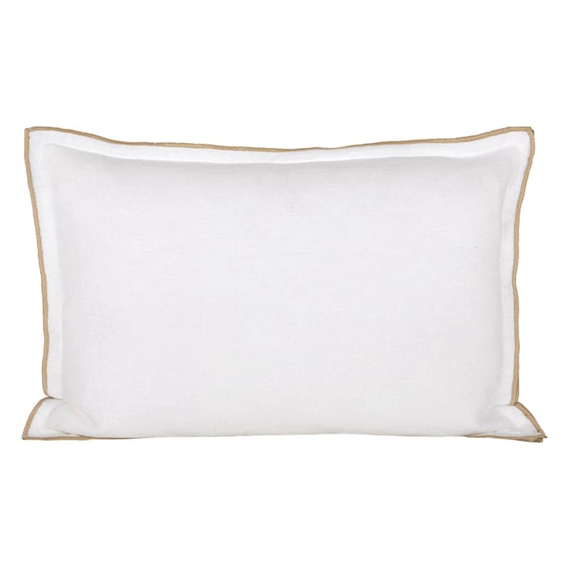 Funda Cojín Lino Seoni Blanc 40x60 cm
