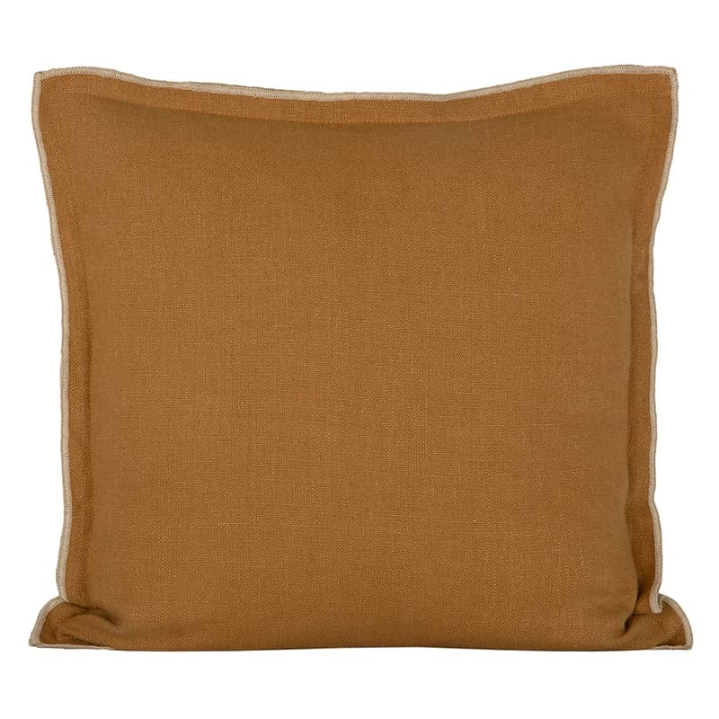 Funda Cojín Lino Seoni Tabac 45x45 cm