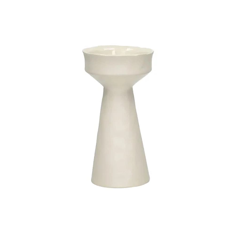 TIERNO Off White Candelabro DIA 9,3 x H 17,3 cm