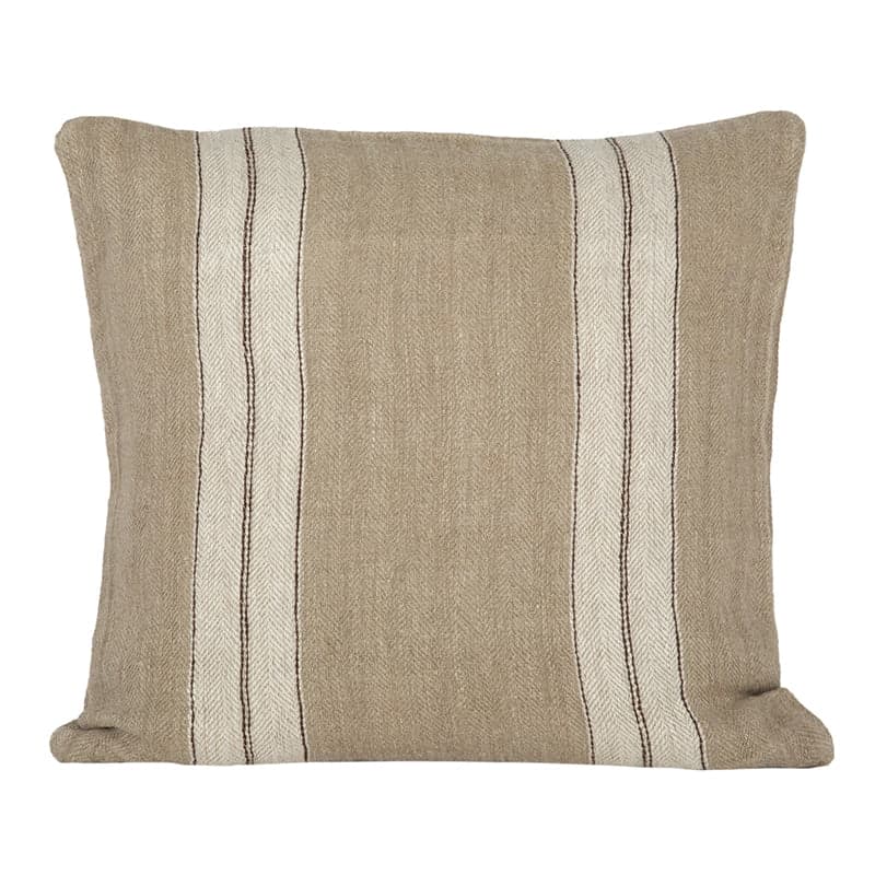 Funda Cojín Lino Sarthe Natural/Marfil 50x50 cm - 50x50 cm