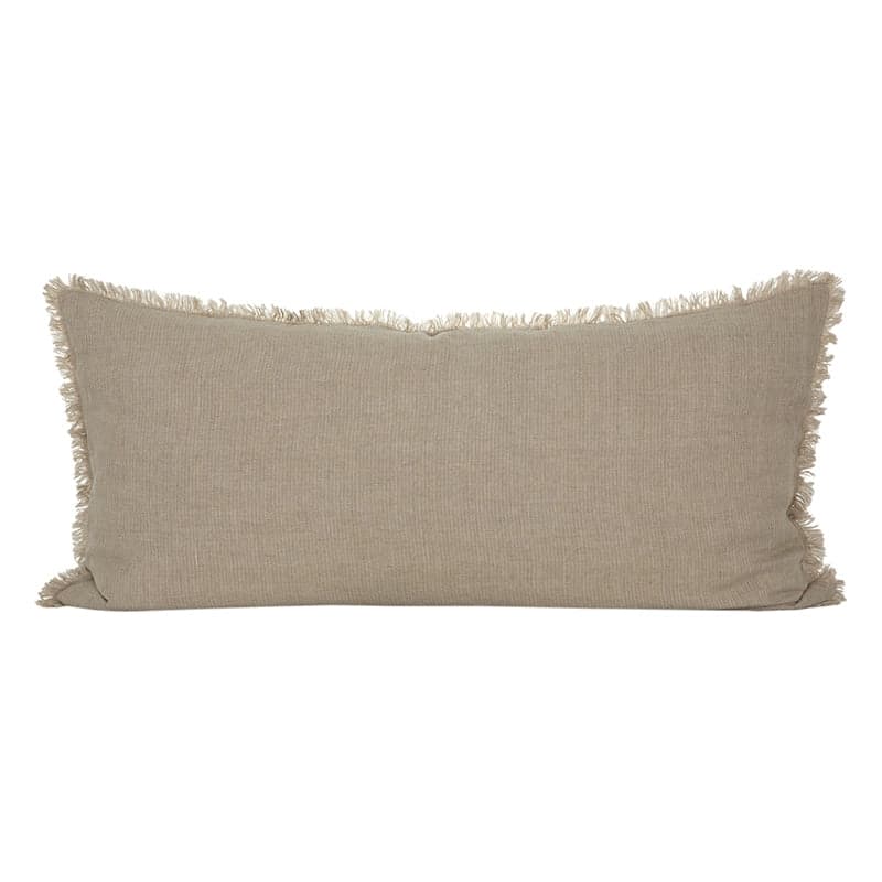 Funda Cojín Lino Dijon Natural/Marfil 55x110 cm - 55x110 cm