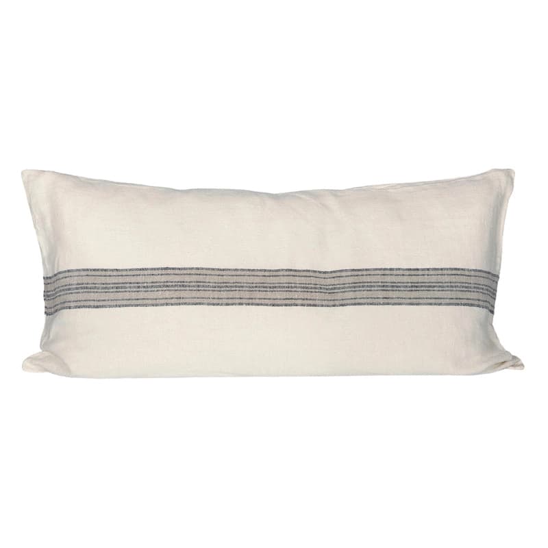 Funda Cojín Orleans Marfil/Natural/Negro 55x110 cm - 55x110 cm