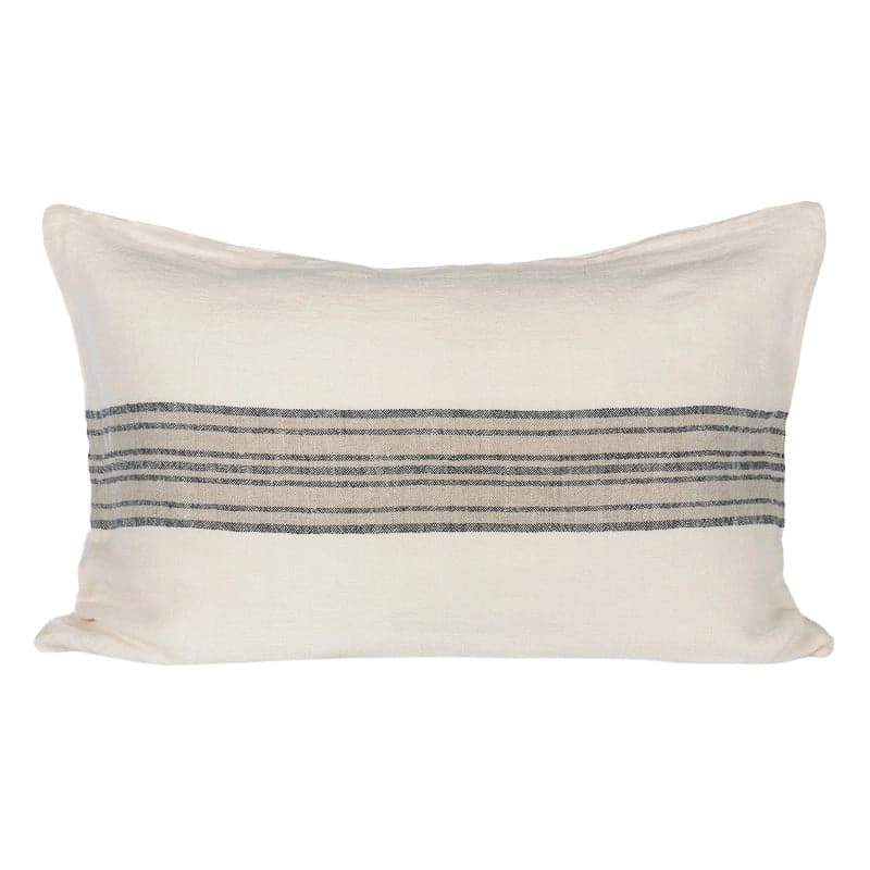 Funda Cojín Orleans Marfil/Natural/Negro 40x60 cm - 40x60 cm