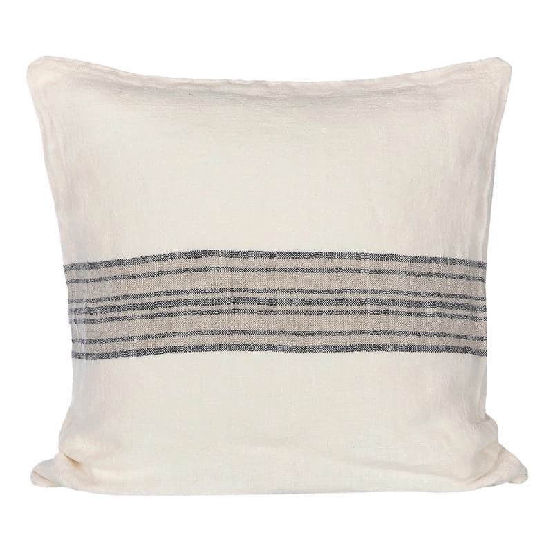 Funda Cojín Orleans Marfil/Natural/Negro 45x45 - 45x45 cm