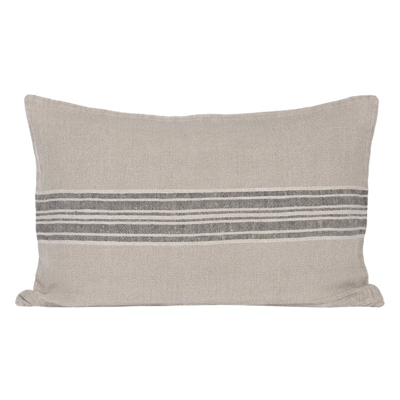 Funda Cojín Orleans Natural/Negro/Marfil 40x60 cm - 40x60 cm