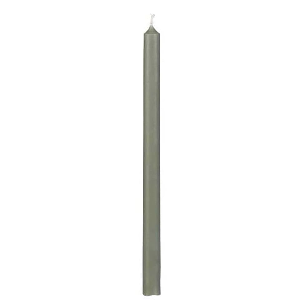 Vela Taper Verde Grisáceo Ø:1.3 H:20 cm