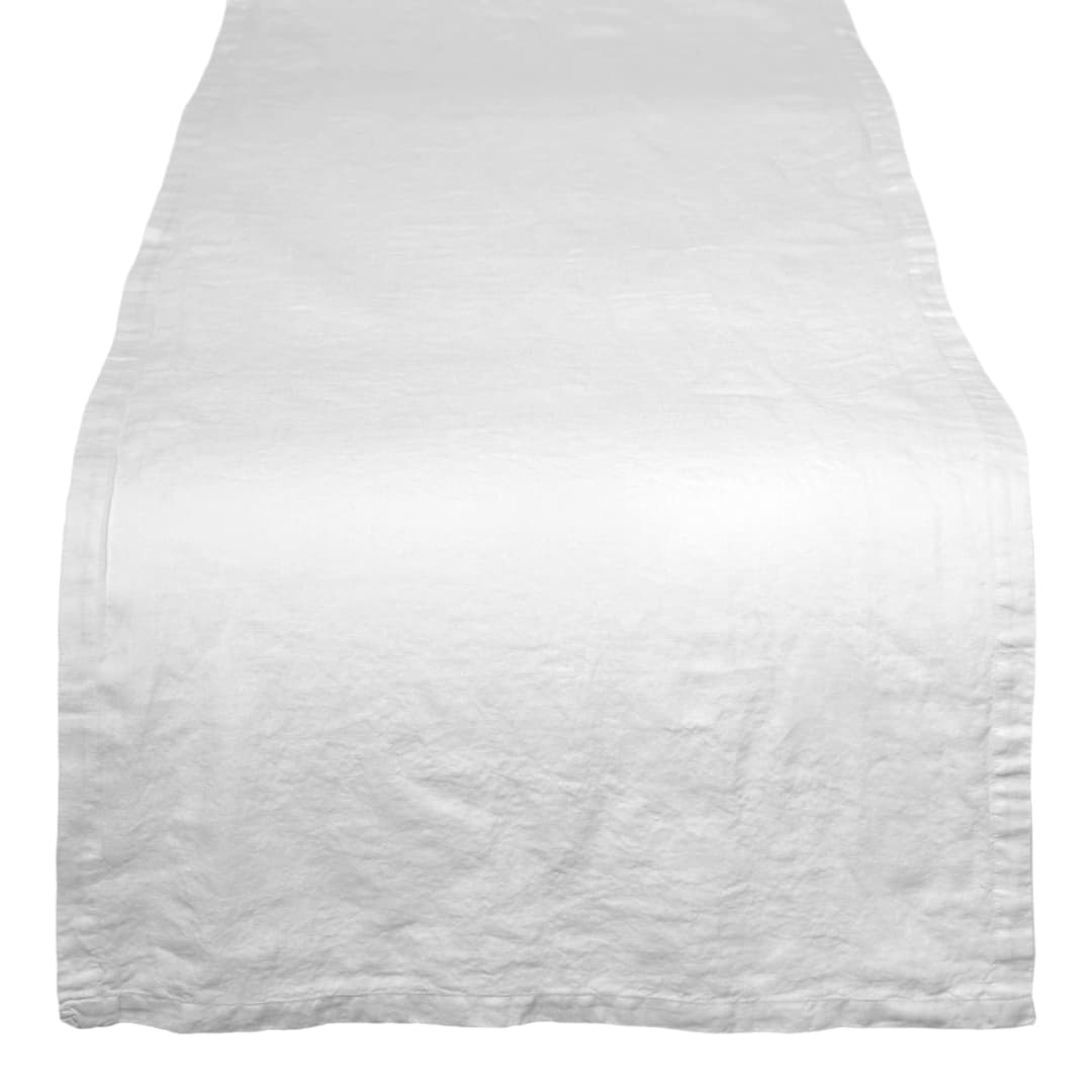 Camino de Mesa Lino Oslo Blanc - 50x275 cm