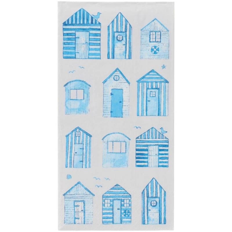 Servilletas Diseño Casas de Playa, 16 unidades de 10x20 cm
