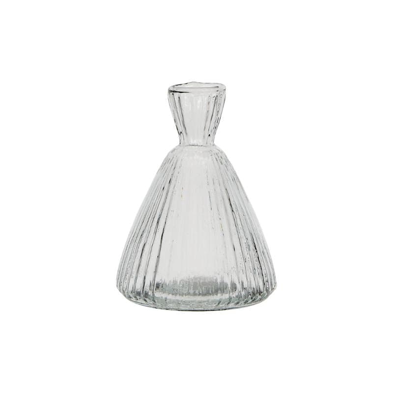 Florero ROMANCE Cónico Transparente, Ø9xH12 cm