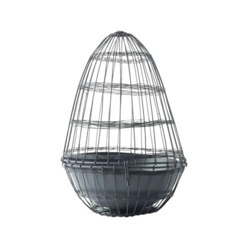 Maceta HENNY Gris, Ø10/12xH20 cm