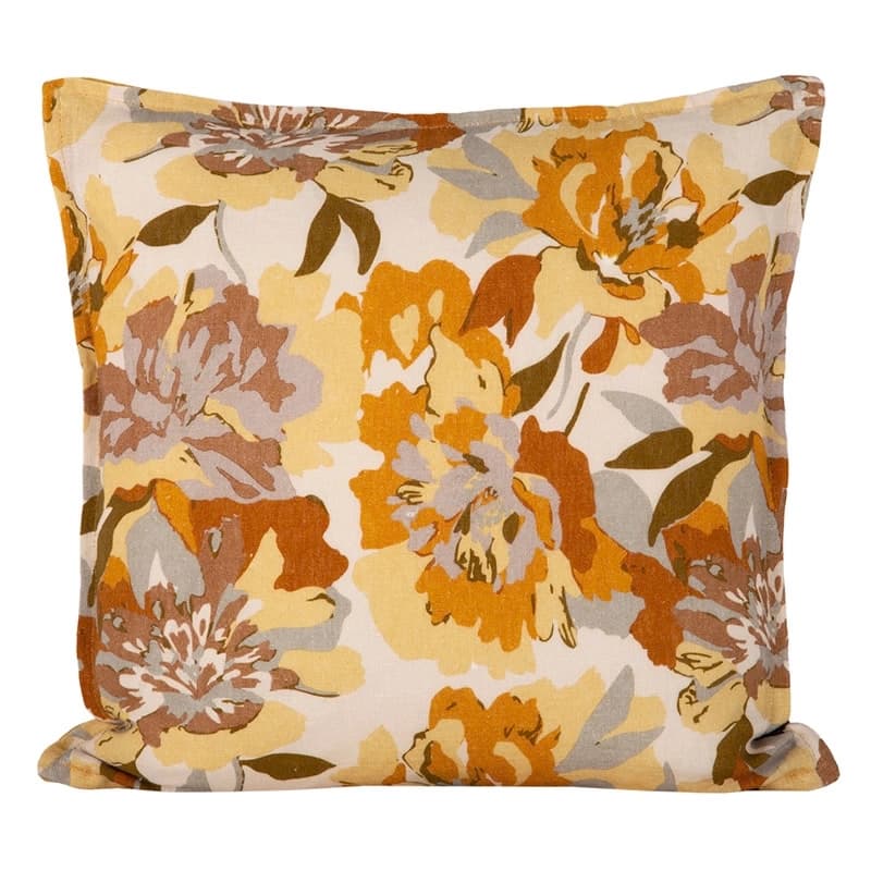Funda Cojin Lino Trieste Ocre 45x45 cm - 45x45 cm