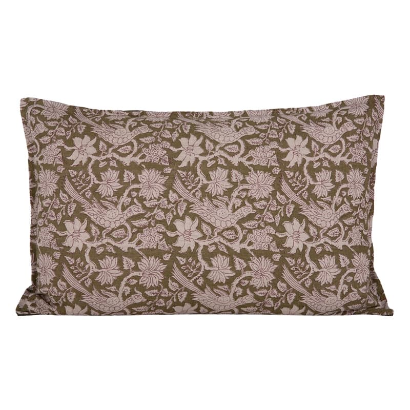 Funda Cojin Lino Jaipur Kaki 40x60 cm - 40x60 cm