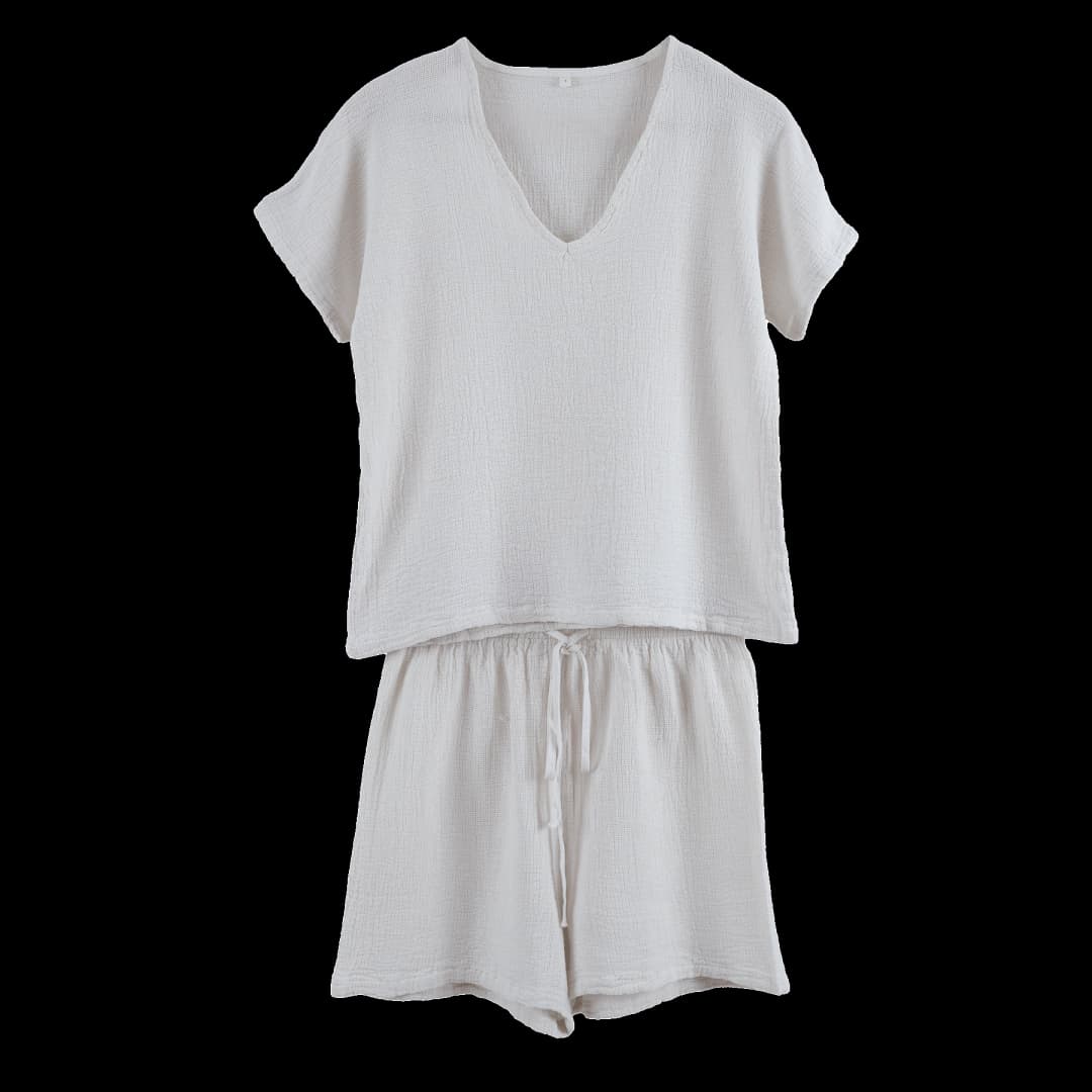 Conjunto Symi Craie Short / Polera - Large/XLarge