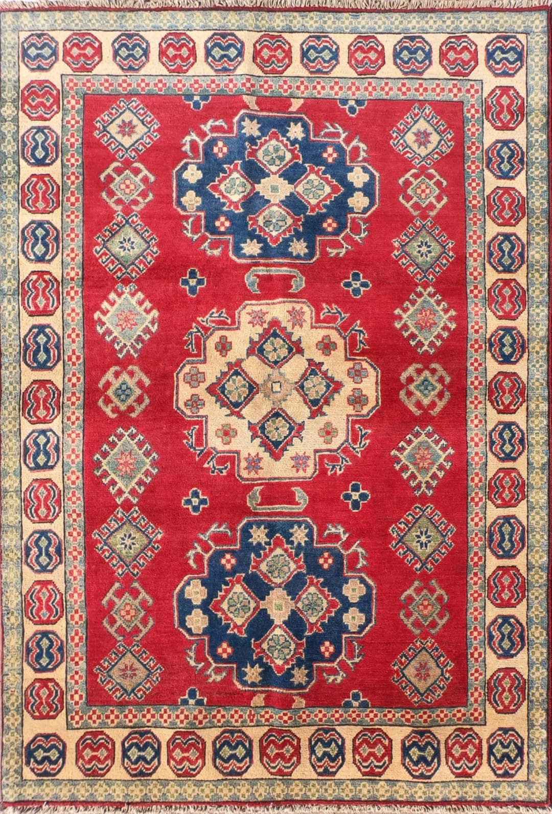 Alfombra Persa lana, Kazak 2.00 x 1.50 mts. 0034 - 2.00 x 1.50