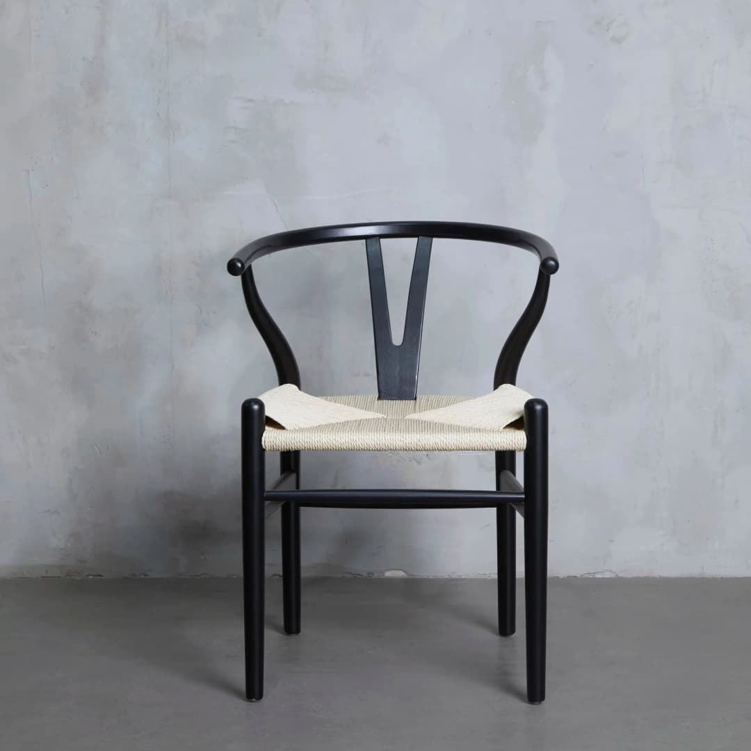 Silla Wishbone Negra