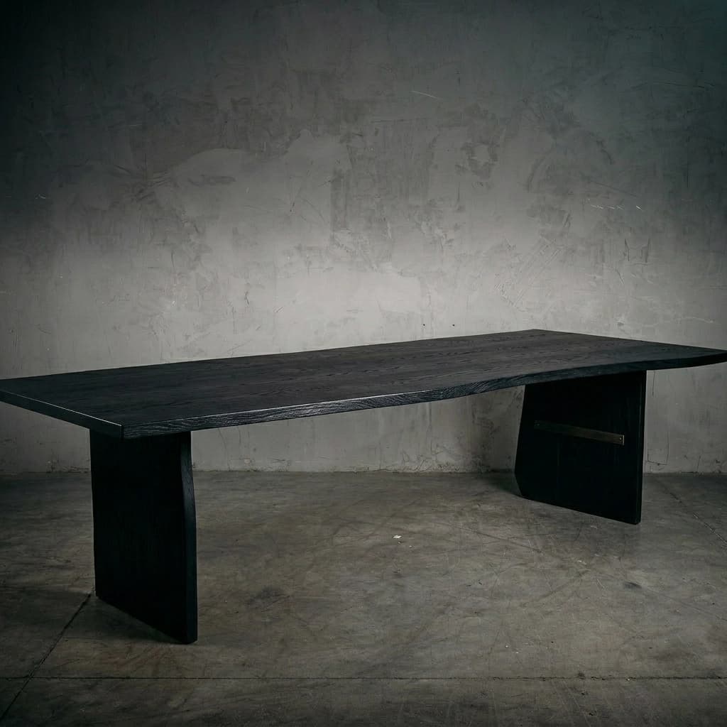 Mesa Comedor Tablón - 3.50 X 1.10 / NEGRO