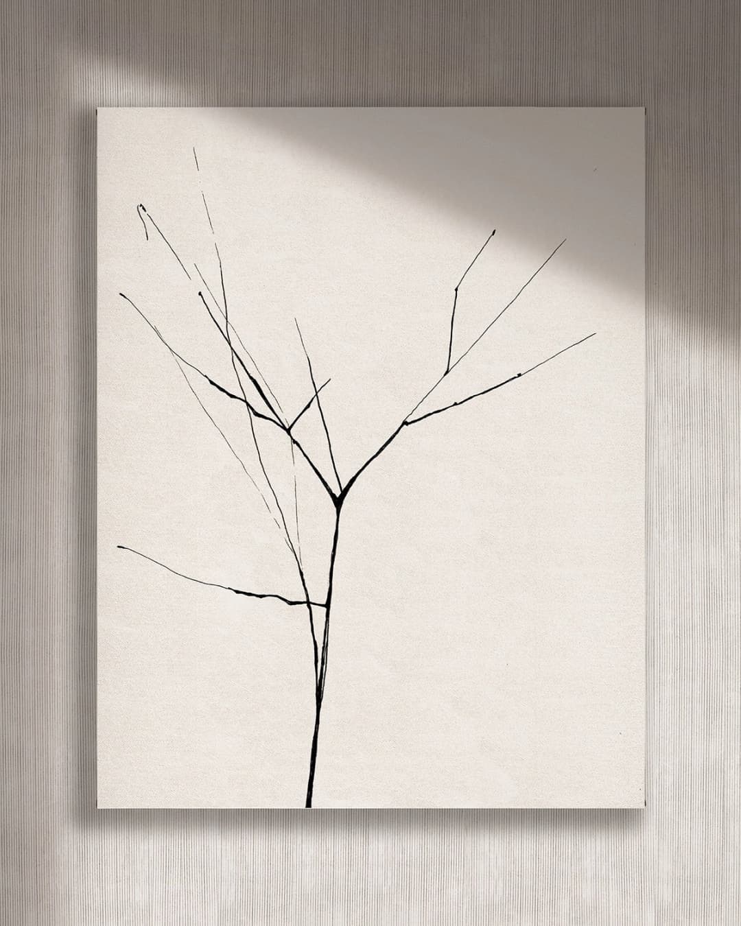 Cuadro Trazo 3 vertical - 140x175 cm / Lona tensada con bastidor