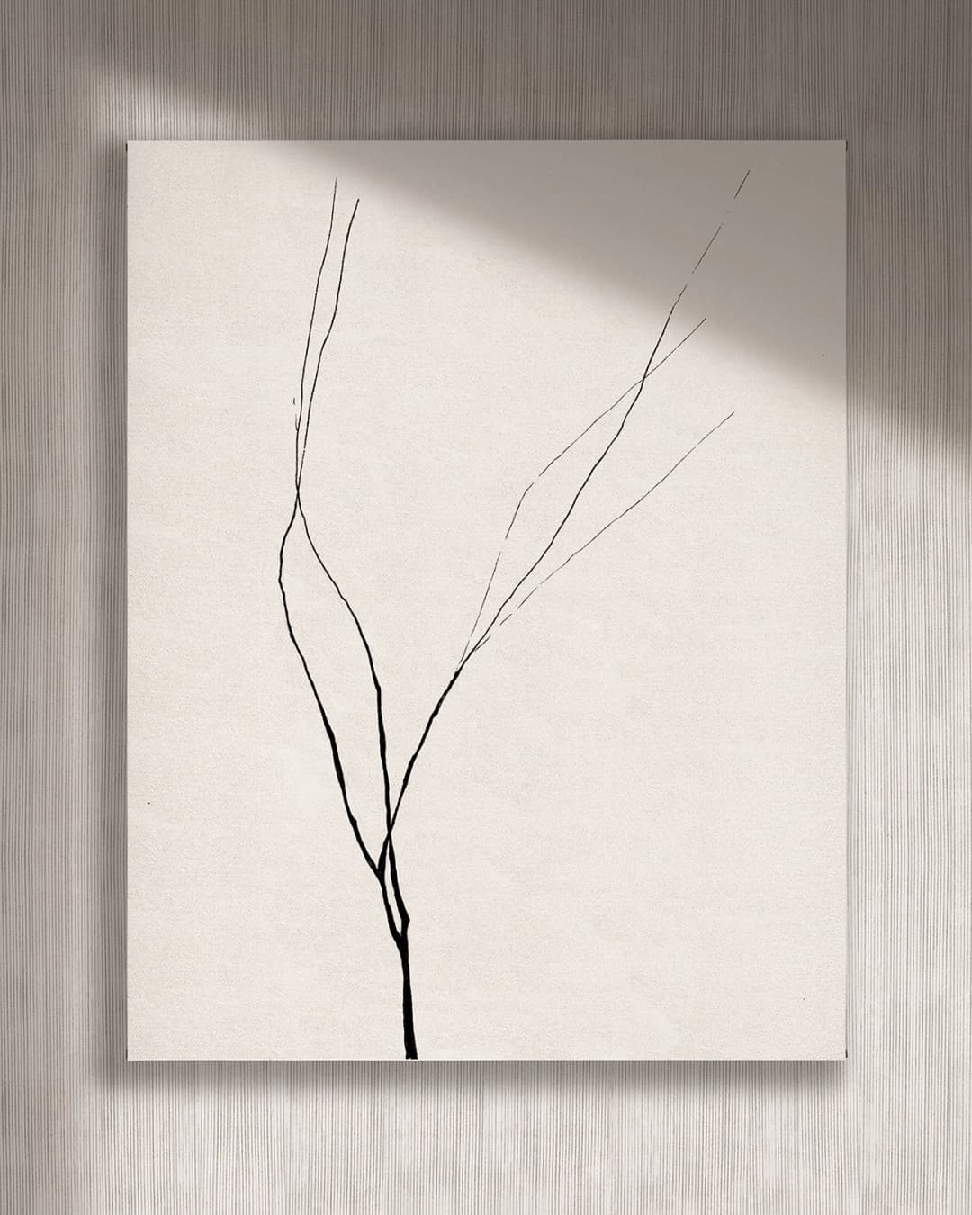 Cuadro Trazo 1 vertical - 70x90 cm / Lona tensada con bastidor