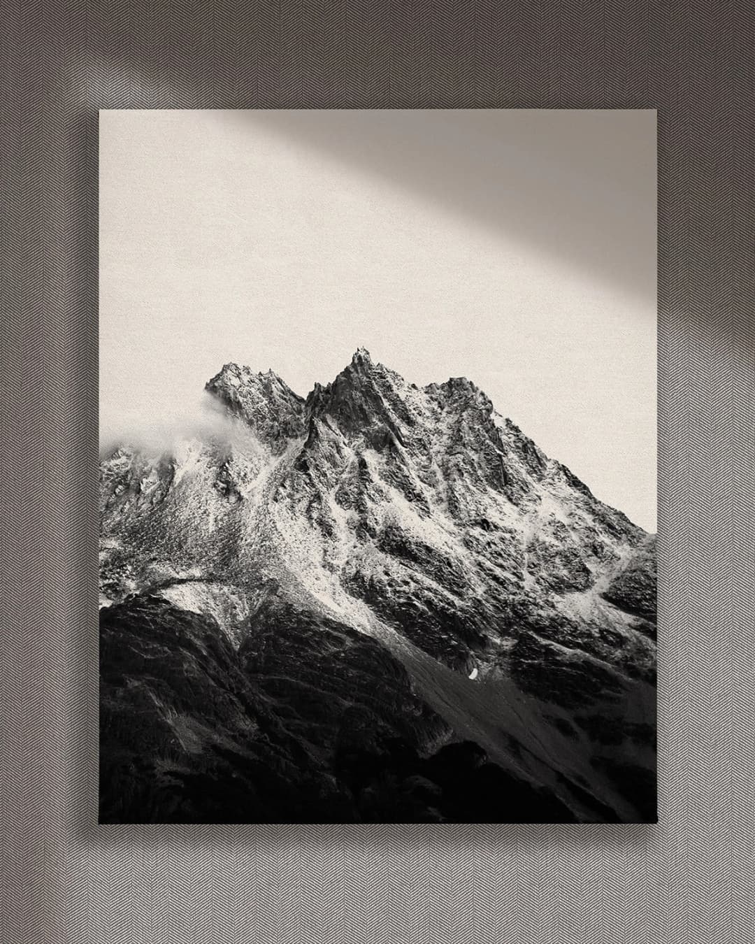 Cuadro Cordillera vertical - 70x90 cm / Lona tensada con bastidor