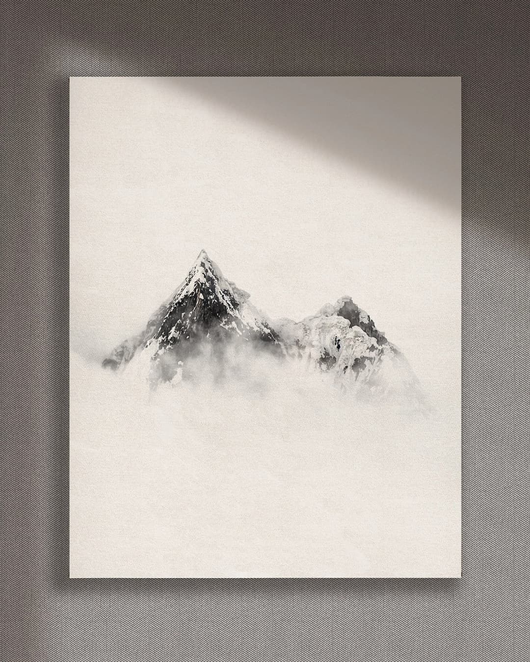 Cuadro Cumbre vertical - 90x110 cm / Lona tensada con bastidor