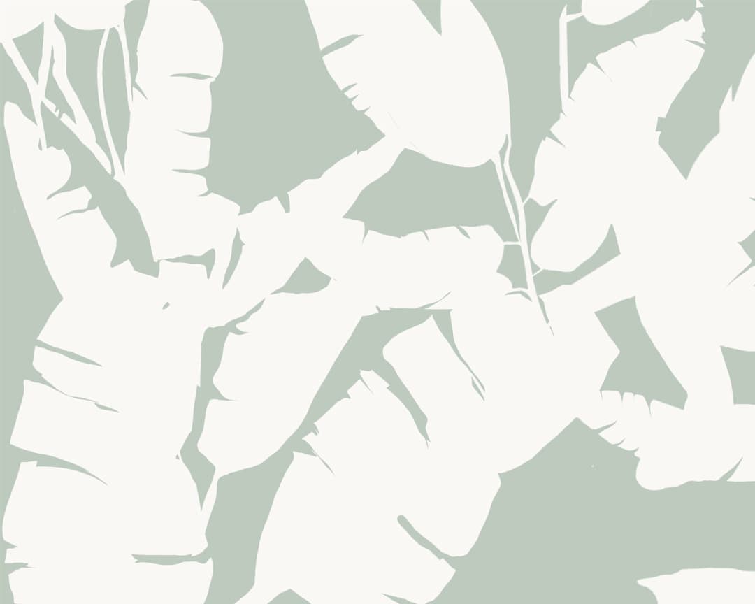 Papel mural Musa menta