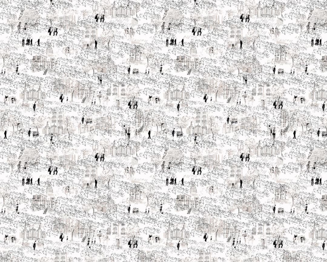 Papel mural Toile Madrid Beige (Manuel Santelices)