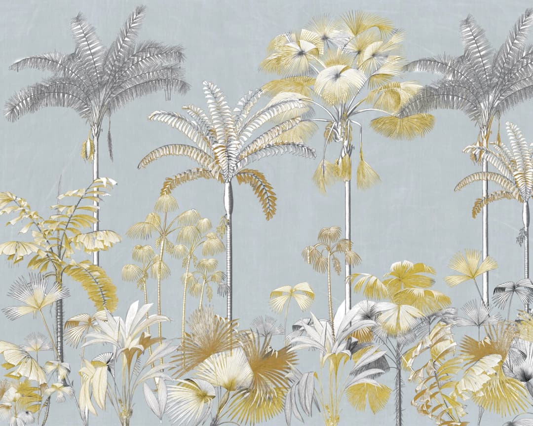 Papel mural Guinea Celeste Amarillo