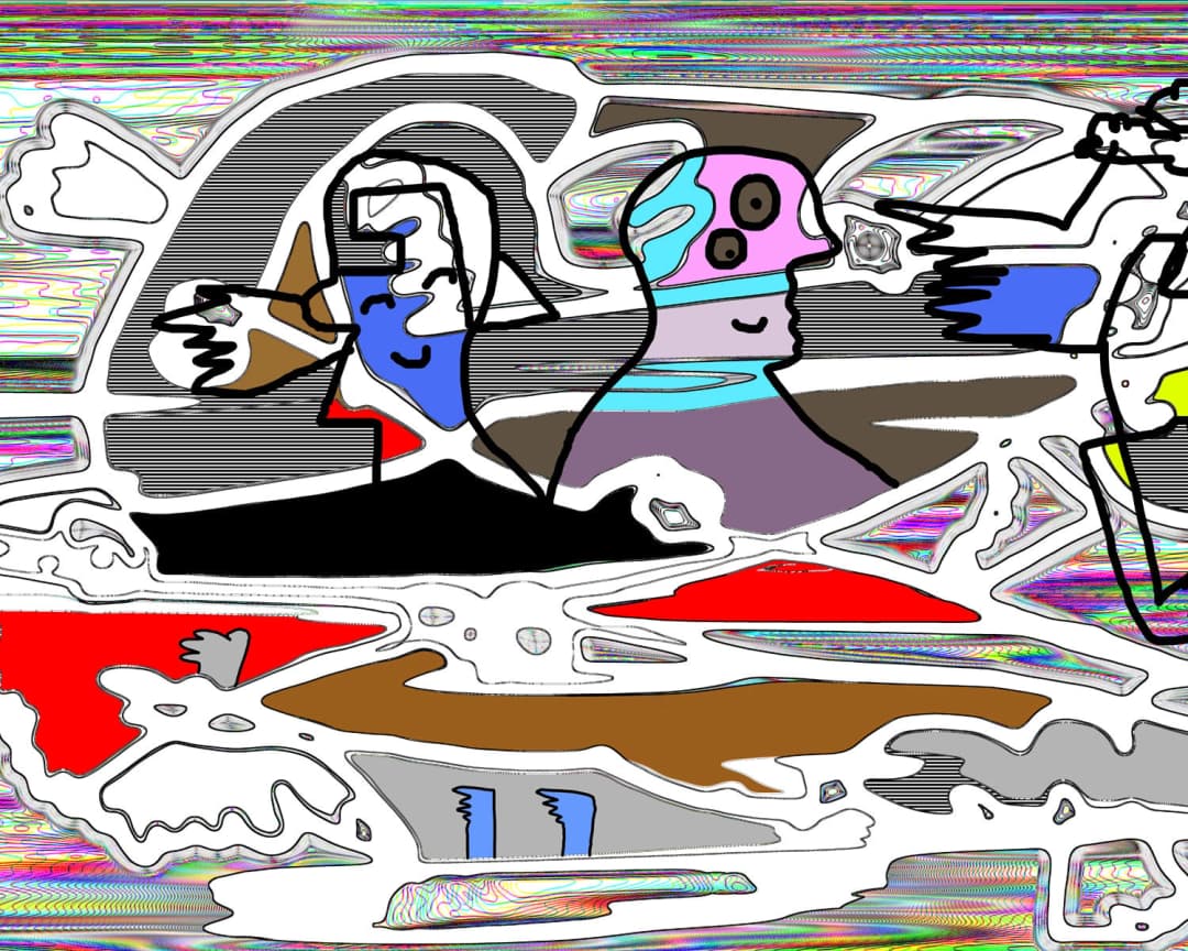 Papel mural Amigos (Totoy Zamudio)