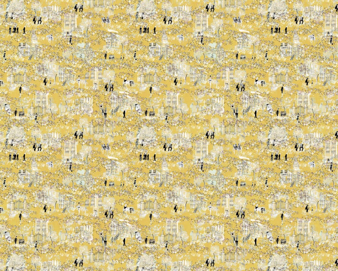 Papel mural Toile Madrid Amarillo (Manuel Santelices)