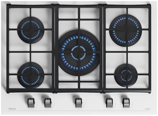 Encimera Gas 5 Quemadores GZC-75330 XBB Blanco Teka