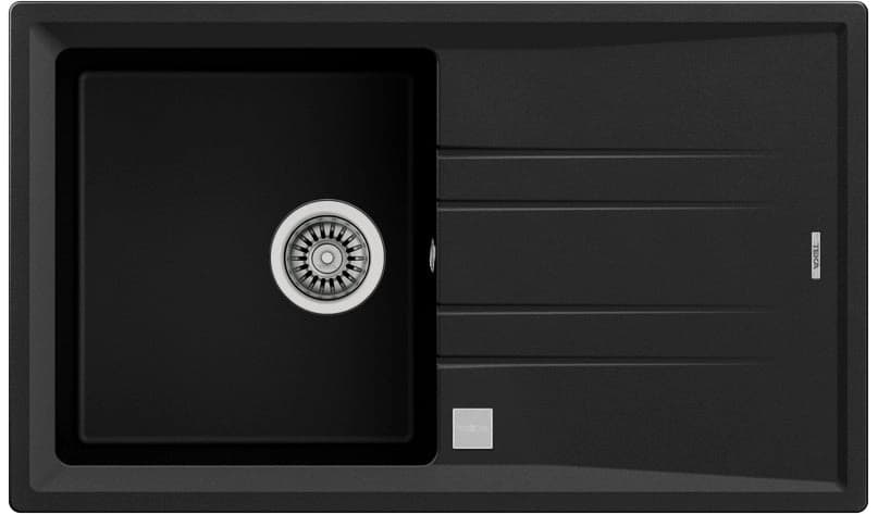 Lavaplatos Granito Stone 50 B-TG 1C 1E Negro Teka