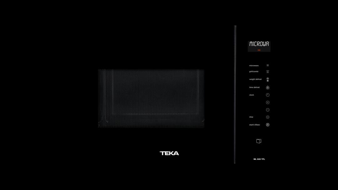 Microondas Empotrable + Grill TEKA ML 825 TFL BK – 25 L Full Touch
