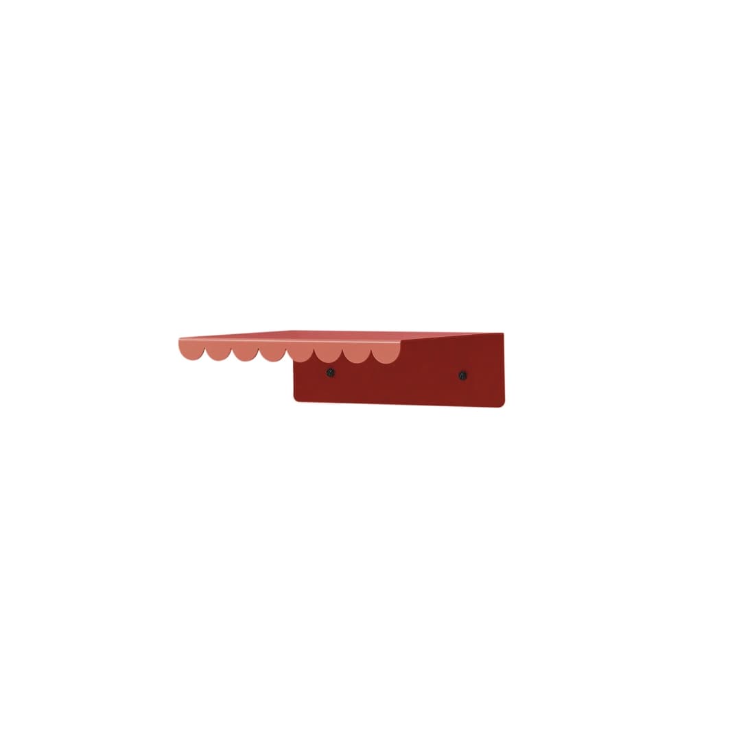 Repisa metálica vibes - Burnt red - 20 cm
