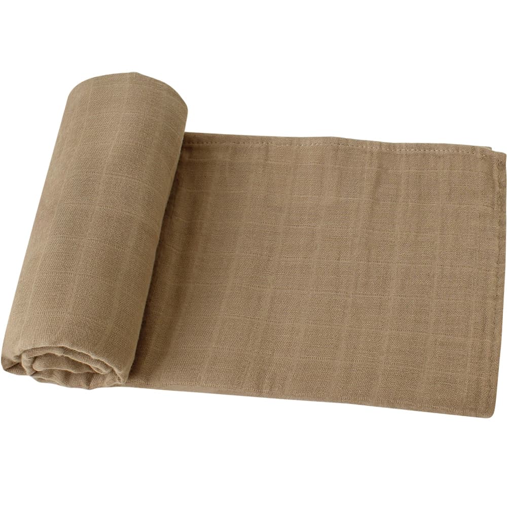 Swaddle / Manta Muselina 100% algodón orgánico - Capuccino