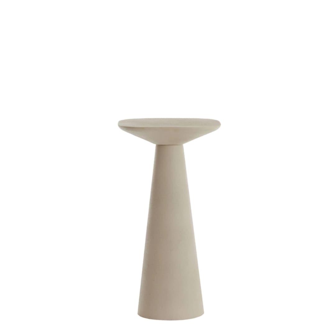 Mesa lateral Phoebe - crema - 28x28x53 cm