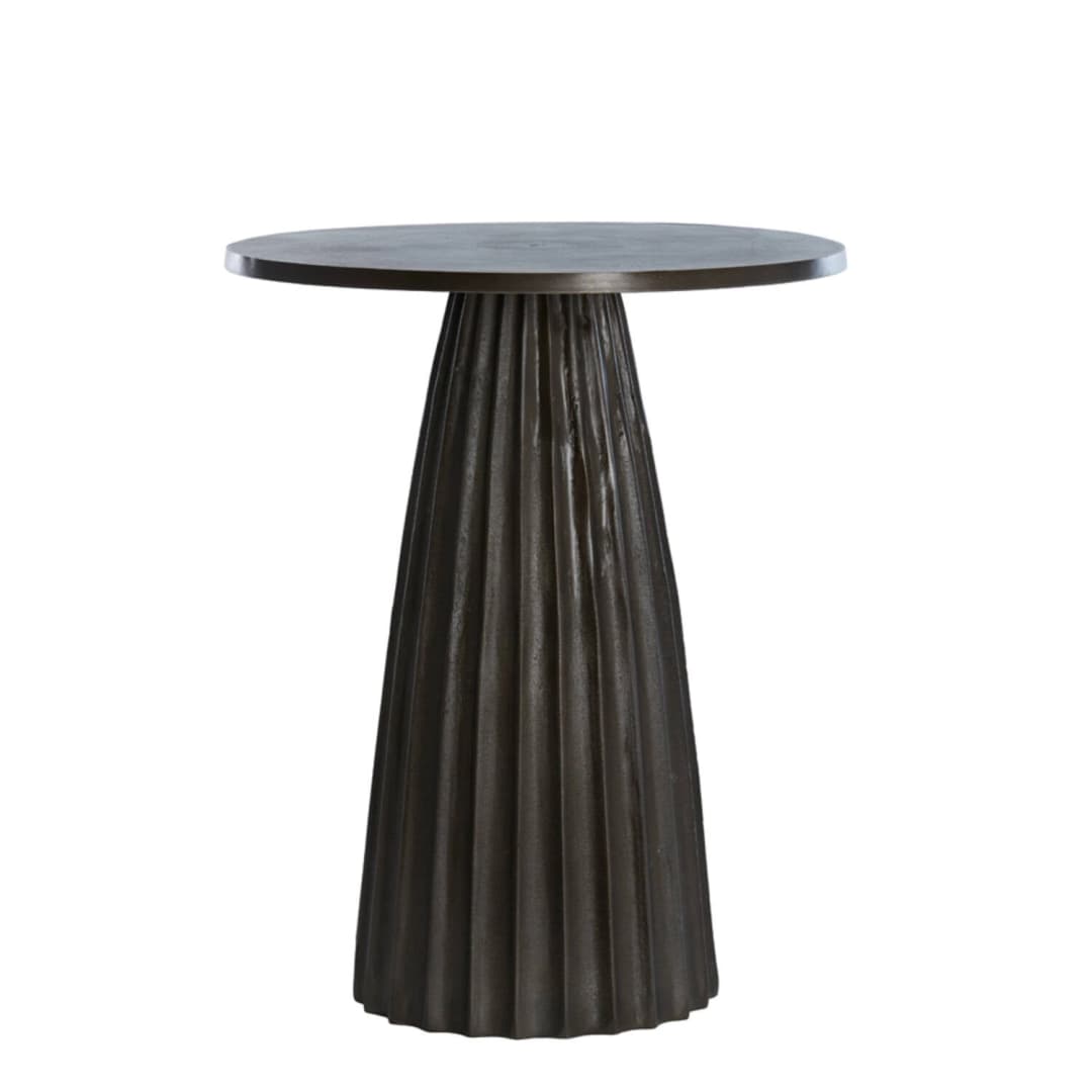 Mesa lateral Monica - dark brown - Ø45x56 cm