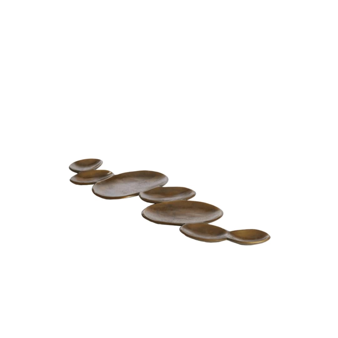 Plato / Bandeja decorativa - Nicolás - Bronze
