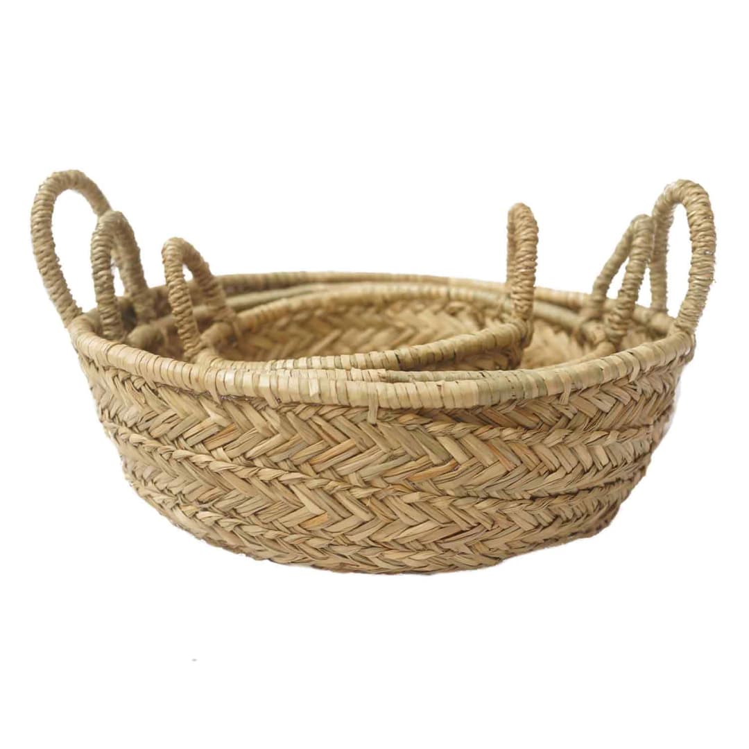Canastos con asas Trigal - ø20 x 7 cms