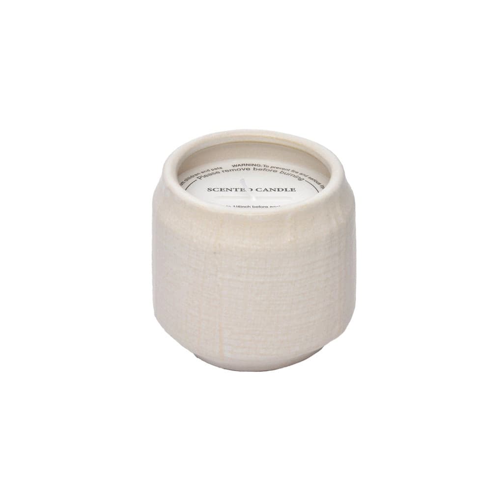 Vela aromática textura - Blanco
