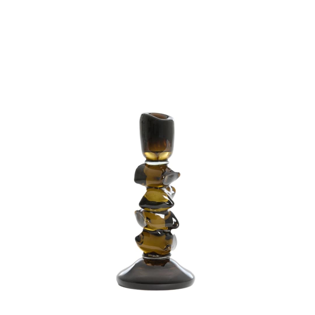 Candelabros Glass olive oil - Ø11x24.5 cm