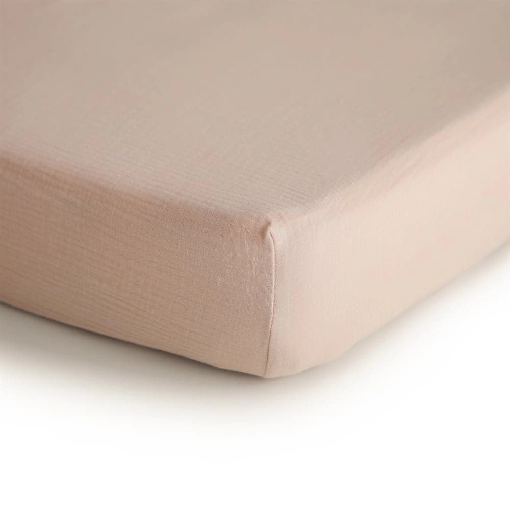 Sabana Muselina Fitted - Blush - S (Moisés)