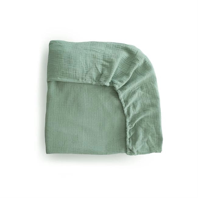 Sabana Muselina Fitted - Roman Green - M (Cuna)