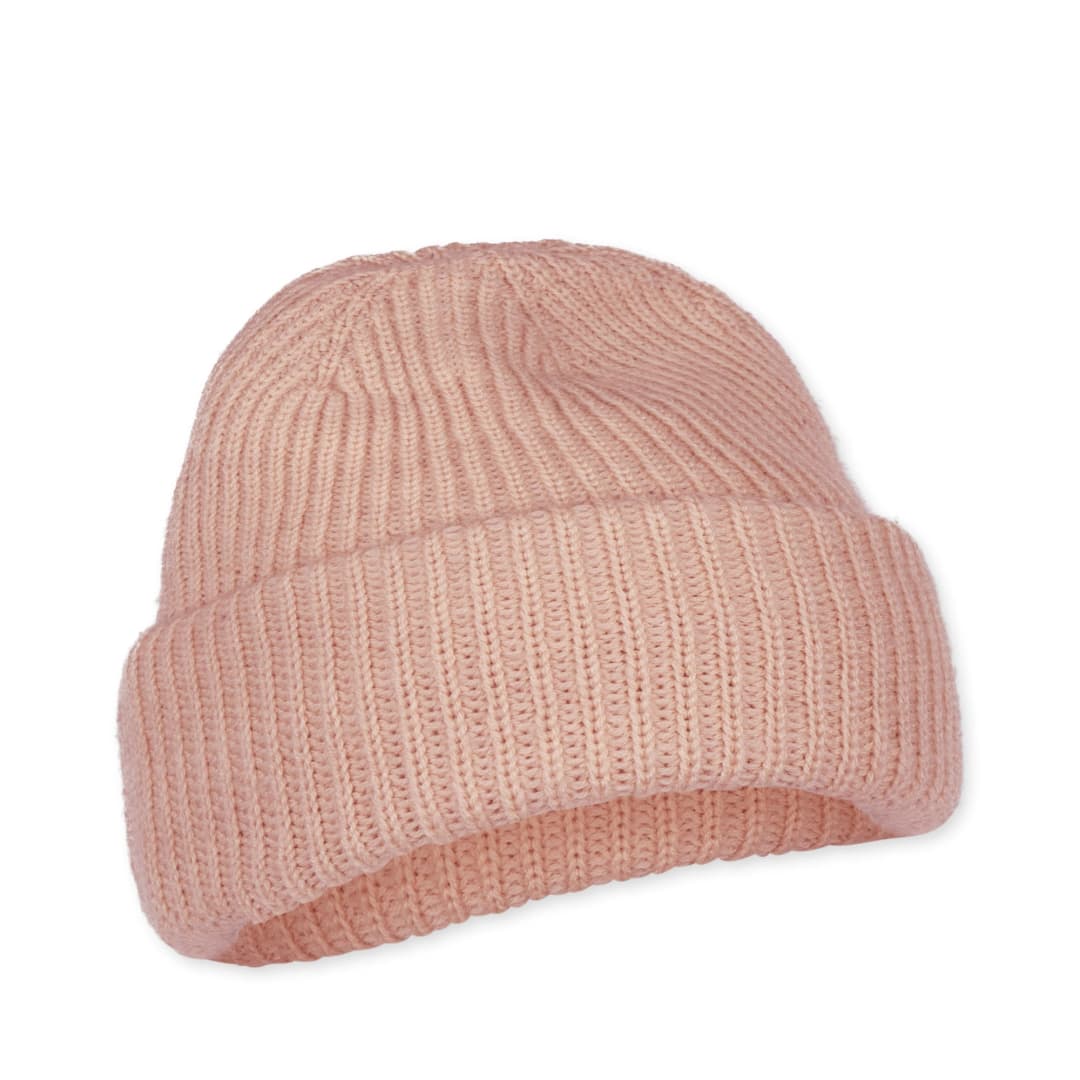 Gorro de lana merino Vitum - Pale Rose - 0 a 3 m