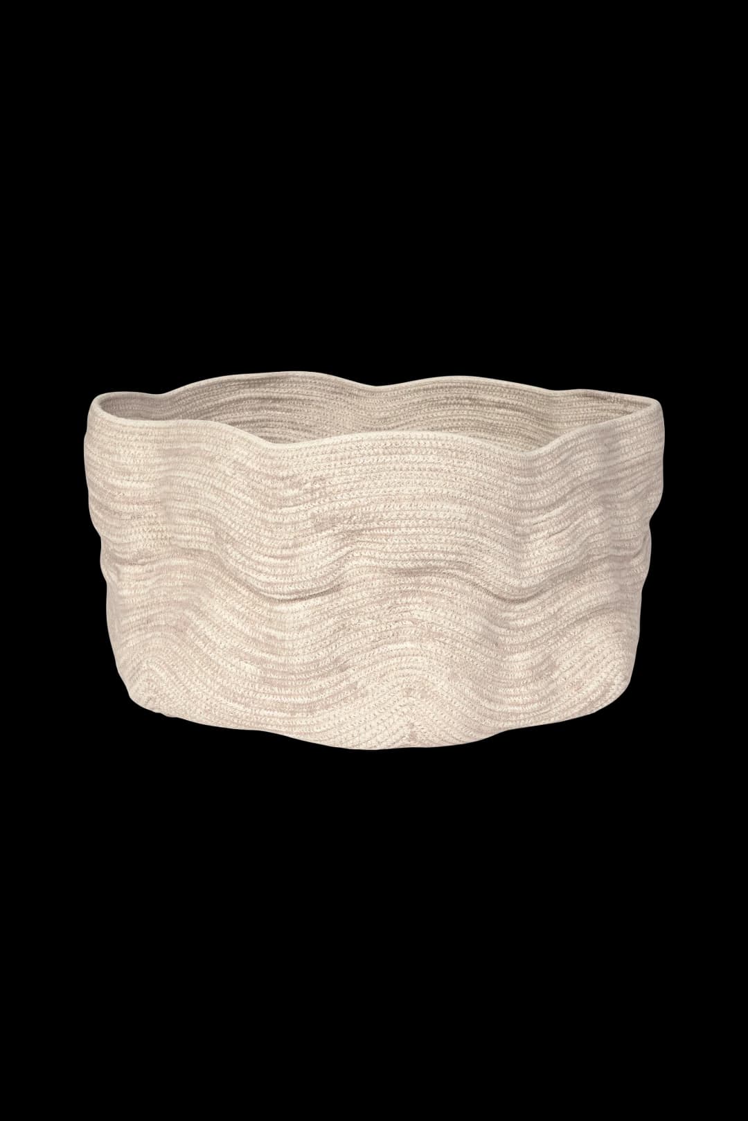 Cesta stonewashed - Natural - Ø45x25 cm