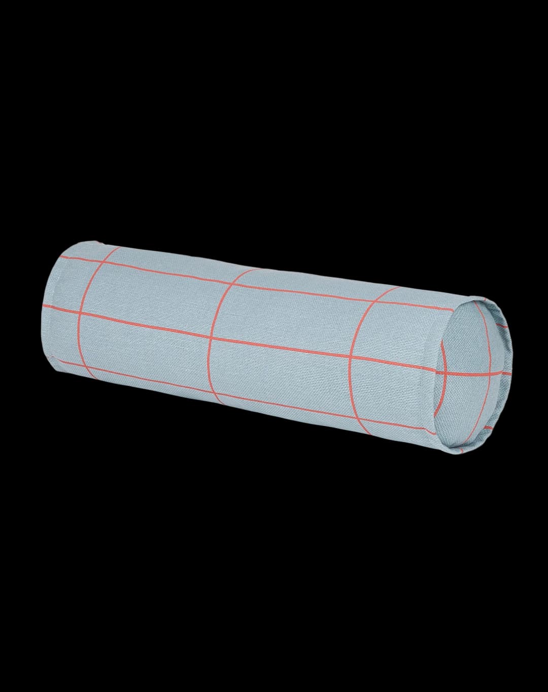 Cojín vibes cylinder - Blue red grid