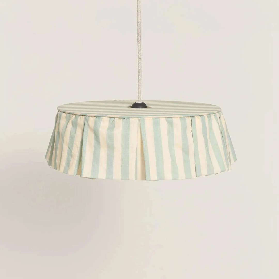 Lámpara colgante Vibes 40 cm - Turquoise stripes