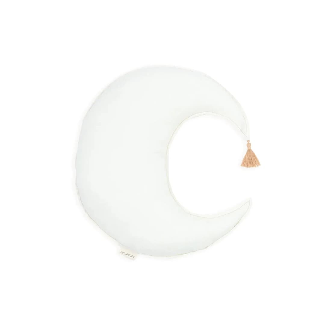 Cojín Luna lino frances lavado L1NO - Off White
