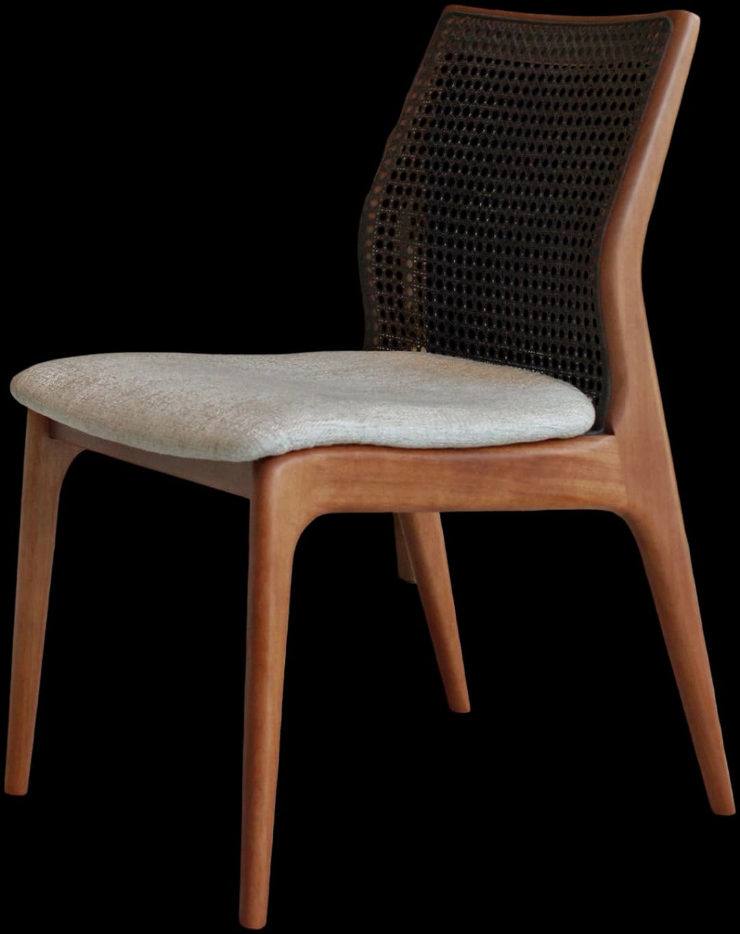 SILLA TEO MALTO JUNCO NEGRO TAPIZ AQUACLEAN