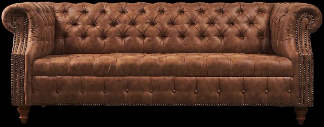 Sofá Chesterfield Capitoné Eco cuero