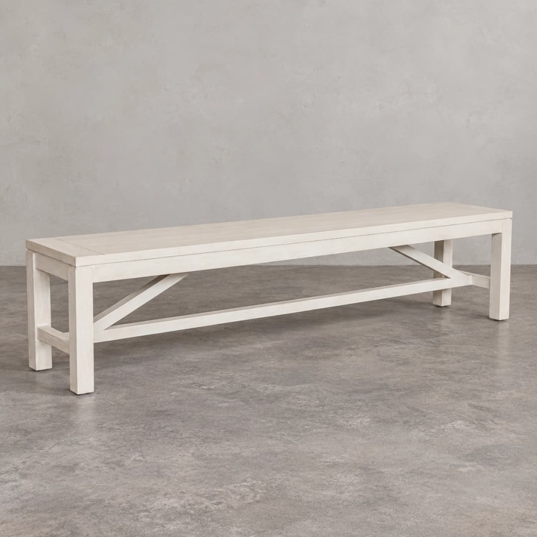 Banqueta de Exterior Austin White - 200 x 40 x 45